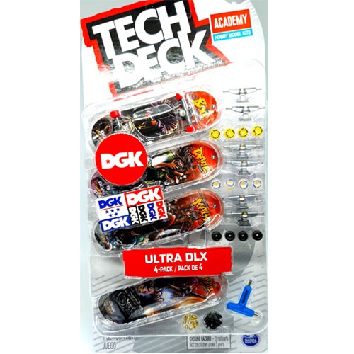 [Tech deck] TD-FO011 텍덱 핑거보드 4팩 멀티팩 DGK / Tech deck fingerboard 4 Pack Multipack DGK