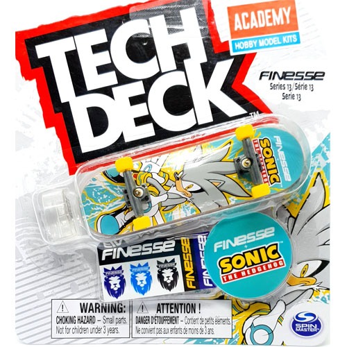 [Tech deck] TD-96S035 텍덱 핑거보드 와이드(30mm) 세트 FINESSE(Sonic) / Tech deck fingerboard 96mm set