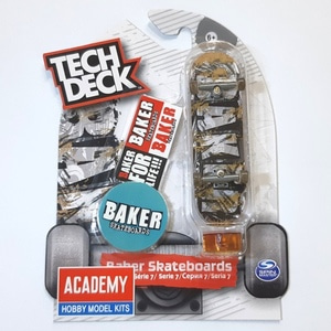 [Tech deck] TD-96S020 텍덱 핑거보드 와이드(30mm) 세트 Baker(Brown) / Tech deck fingerboard 96mm set