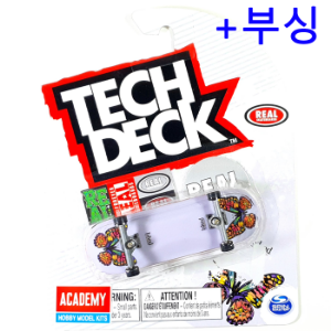[Tech deck] TD-96S052 텍덱 핑거보드 와이드(32mm) 세트 REAL(Ishod) + 부싱 / Tech deck fingerboard 96mm set