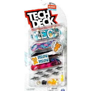 [Tech deck] TD-FO015 텍덱 핑거보드 4팩 멀티팩 MEOW / Tech deck fingerboard 4 Pack Multipack MEOW
