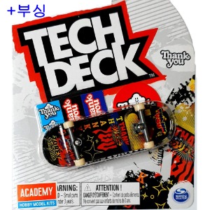 [Tech deck] TD-96S071 텍덱 핑거보드 와이드(32mm) 세트 Thank you + 부싱 / Tech deck fingerboard 96mm set