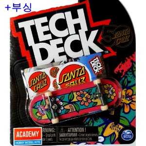 [Tech deck] TD-96S068 텍덱 핑거보드 와이드(32mm) 세트 Santa Cruz + 부싱 / Tech deck fingerboard 96mm set