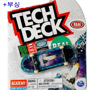 [Tech deck] TD-96S065 텍덱 핑거보드 와이드(32mm) 세트 REAL(Penguin) + 부싱 / Tech deck fingerboard 96mm set