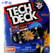 [Tech deck] TD-96S066 텍덱 핑거보드 와이드(32mm) 세트 Blind + 부싱 / Tech deck fingerboard 96mm set