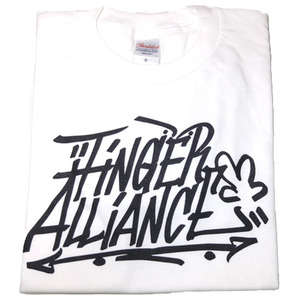 [T-shirt] Finger Alliance (White) 핑거보드 &amp; 스케이트보드 티셔츠