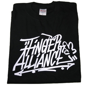 [T-shirt] Finger Alliance (Black) 핑거보드 &amp; 스케이트보드 티셔츠